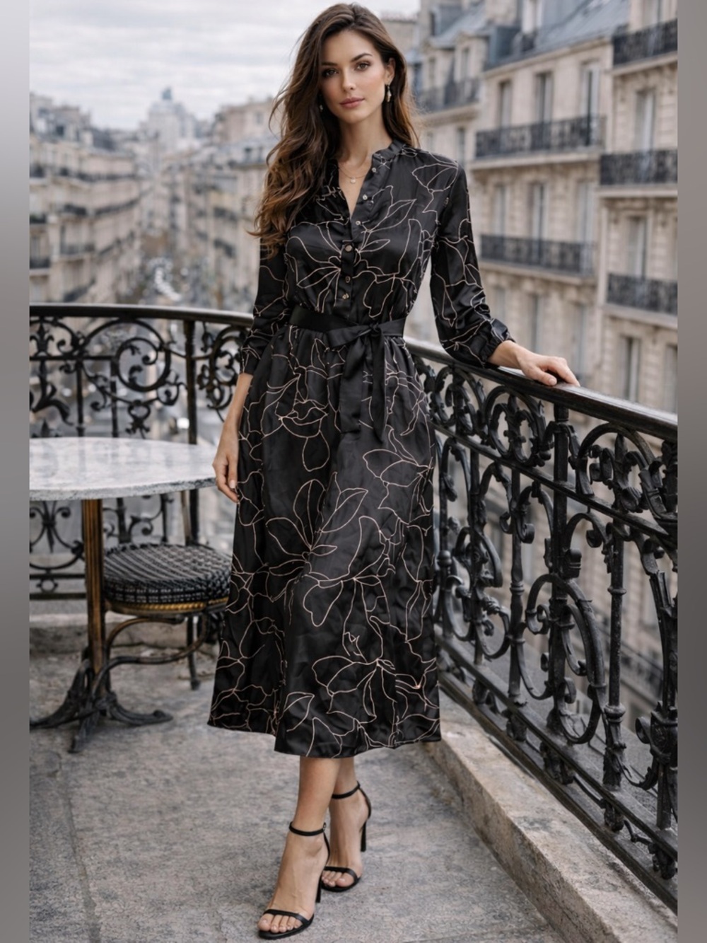 New EQUIPMENT True Black 100% Silk Alowette Dress